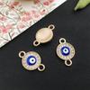 Evil Eye Charms with Butterfly & Starfish Connectors for DIY Jewelry Bracelets & Necklaces