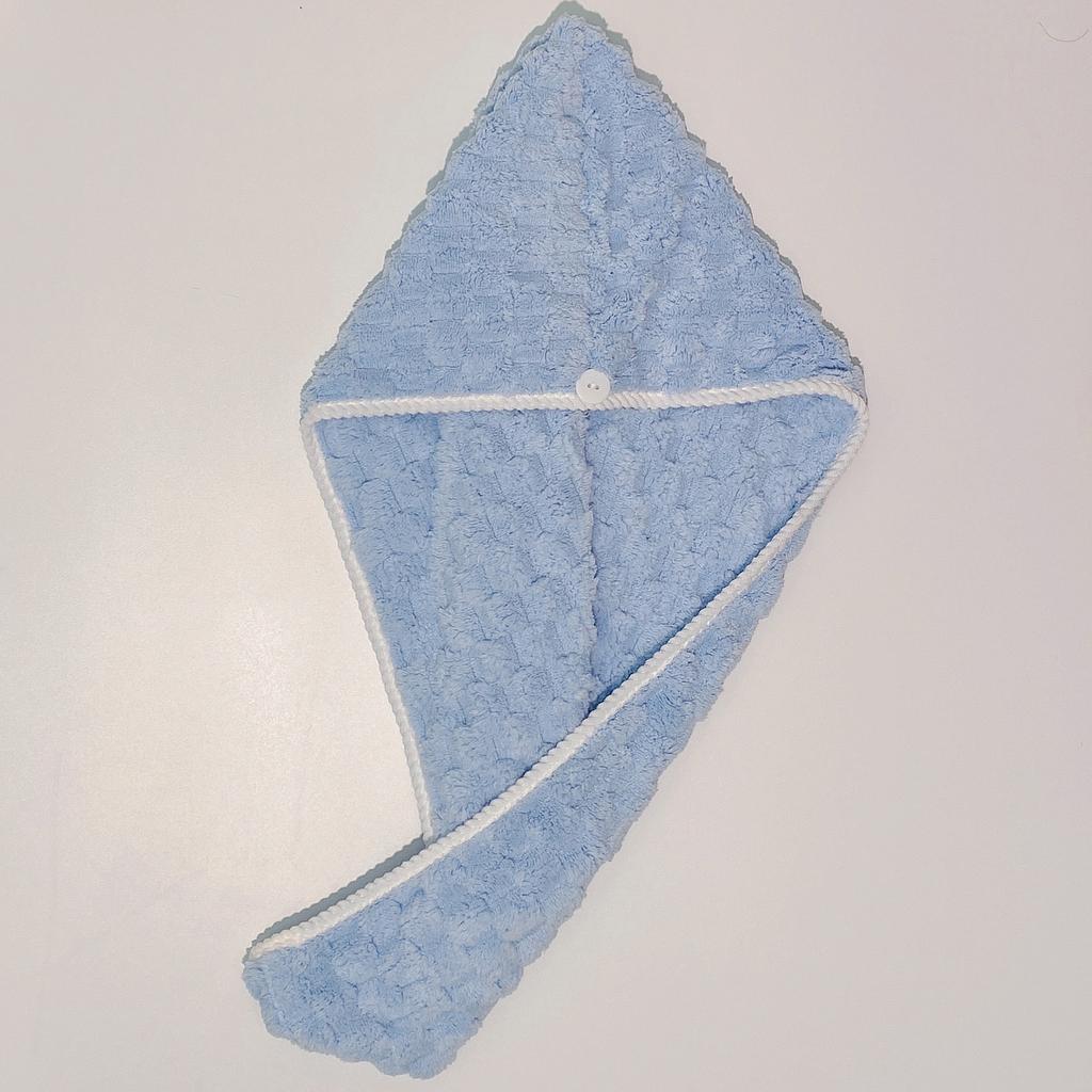 Lovely Cloud Coral Velvet Dry Hair Cap Absorbent Quick Dry Soft Breathable Women's Wipe Shower Cap