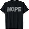 Camiseta Sarcasmo Bolha de Palavra Engraçada NÃO Hoje
