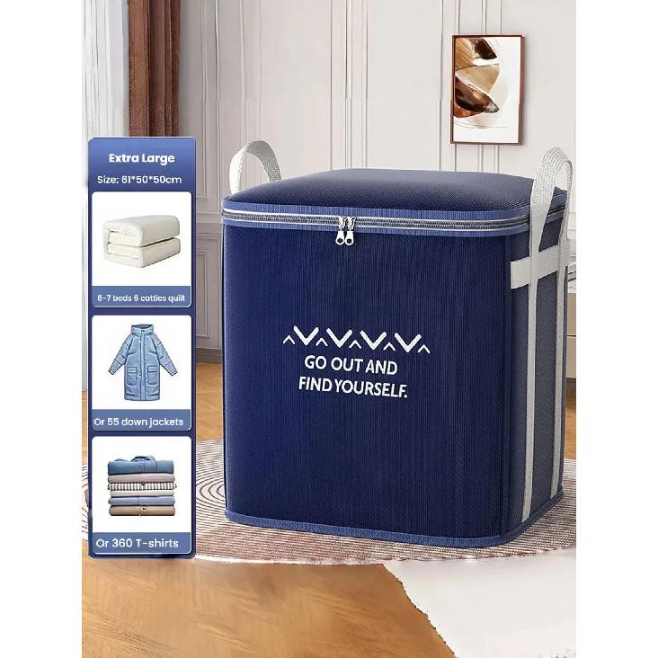 2PCS Seasonal Storage Bag Quilt Large Capacity Thickened Moving Quilt Bag Moisture proof Clothing Sorting Storage Box