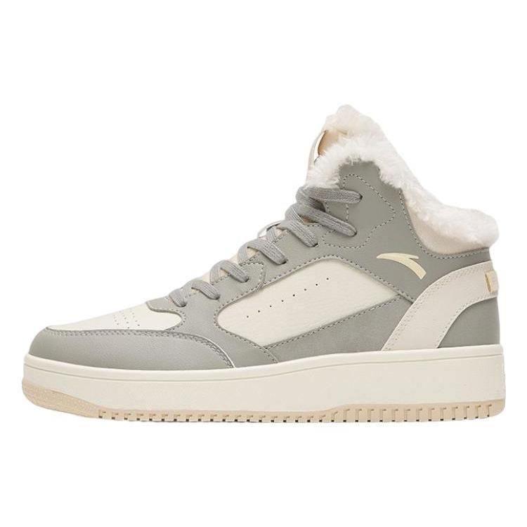 

Новые термостойкие, противоскользящие и износостойкие кеды хайтопы для скейтборда Anta, женские, серые 922248913-3 35.5