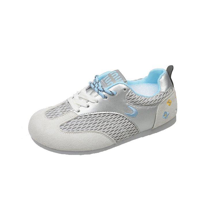 

[Inner height increase 4.5cm] Cat and sofa/fishing net shoes Navy blue summer mesh breathable casual sports shoes 35