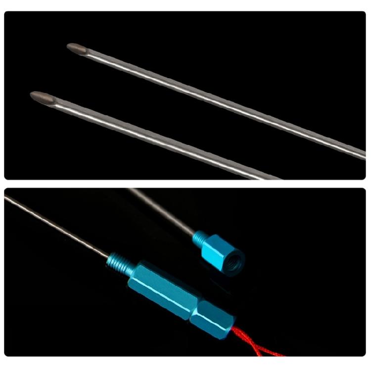 Fishing Tackle Quick Earthworm Hooking Needle Fish Venting Hollow Needle Saltwater Fish Venting Tool Driller Gas Needle