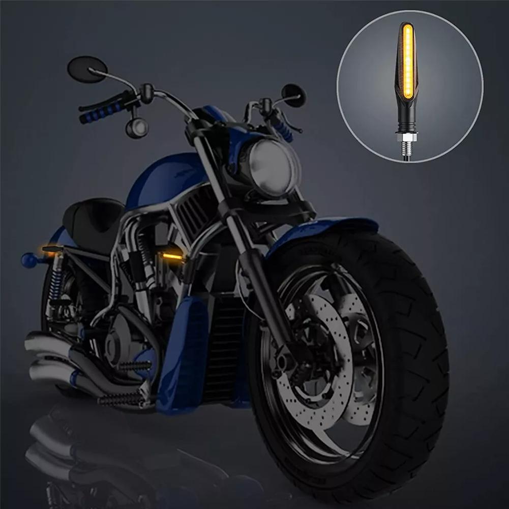 2Pcs/4Pcs Motorcycle Turn Signal Lights Universal Motorcycle Indicators LED Motorbike Turning Indicators Daytime Running Lights
