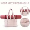 High Volume Yoga Bag - One Shoulder Commuter Tote, Zipper, Waterproof Spandex Gym and Swim Sports Duffel Bag, Women's Multi-purpose Travel Tote