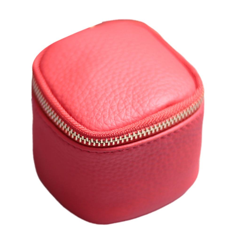 Small PU Leather Cosmetic Bag Square Shape Mini Size Coin Purse Waterproof Portable Design Clutch Bag Key Storage