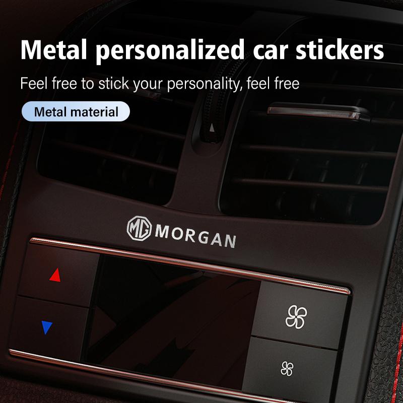 4/8PCS Car Metal Stickers Universal Auto Emblem Decals Accessories For MG Morgan Pilot GT 3 6 5 7 HS ZS ZX EHS Phev bso1