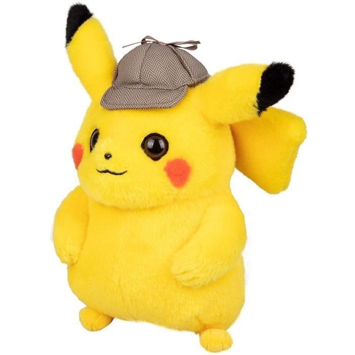 Pokemon - film détective pikachu - peluche 20 cm détective pikachu