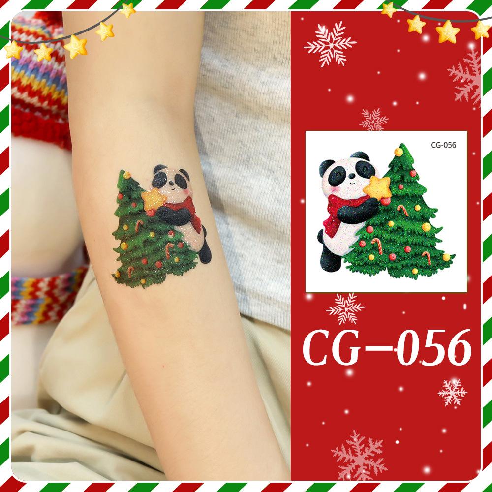 Ruikalong Christmas Cartoon Temporary Tattoo Stickers for Face and Arms