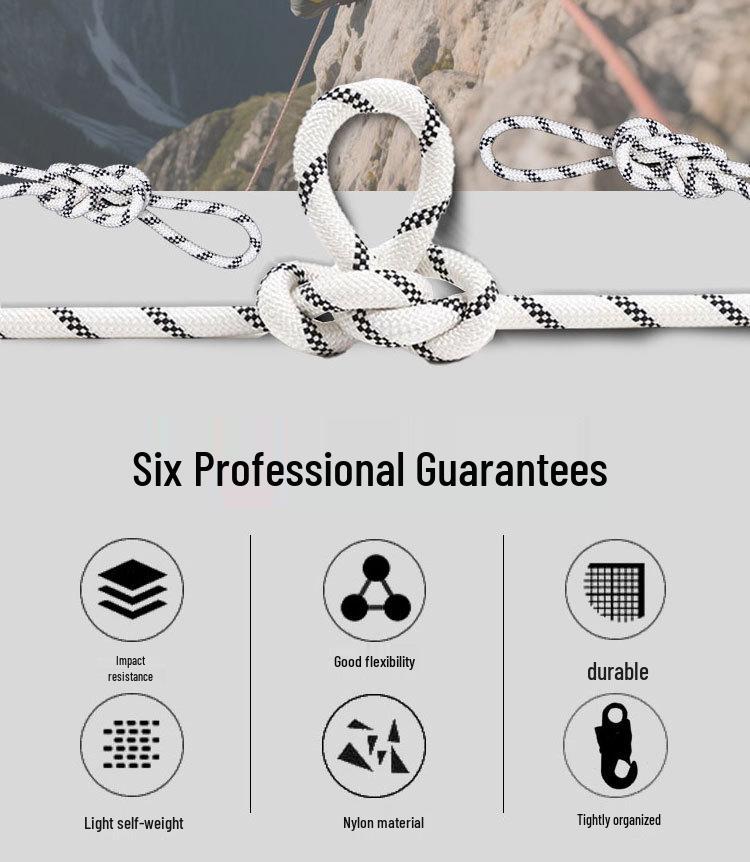 Chuanchuang 10.5mm Static Rope for Climbing, Rappelling, Rescue, and High-Altitude Safety