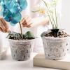 Yousheng Clear Orchid Pot Reusable Orchid Flowerpot with Holes Plastic Ventilated Planter for Repotting Growing Indoor Outdoor Orchids