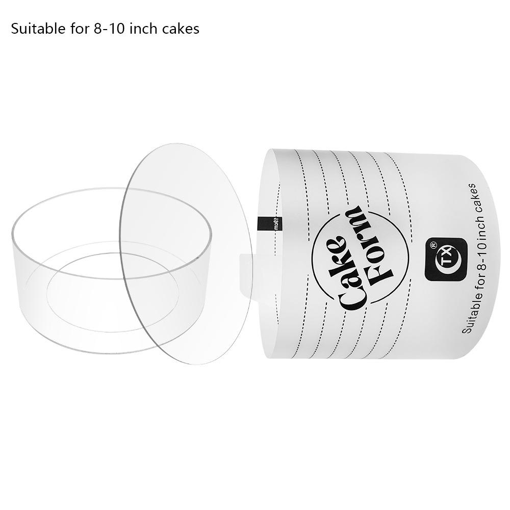 Adjustable Round Cake Ring Mold Retractable Fondant Mousse Cake Ring Acrylic Circle Baking Ring Tools Round Cake Form Kit