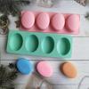 Handmade Round Soap Mold DIY Lotion Shampoo Bar Soap Making Silicone Moulds Gift