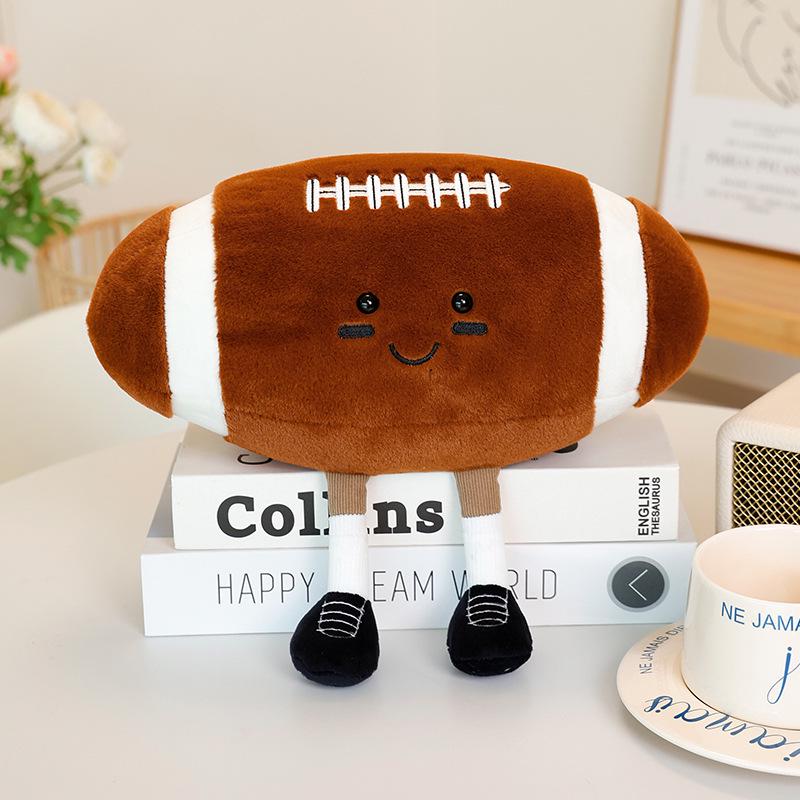 Creative Sports Plush Toy: Basketball, Football, Volleyball Stuffed Doll and Pillow for Kids' Birthday