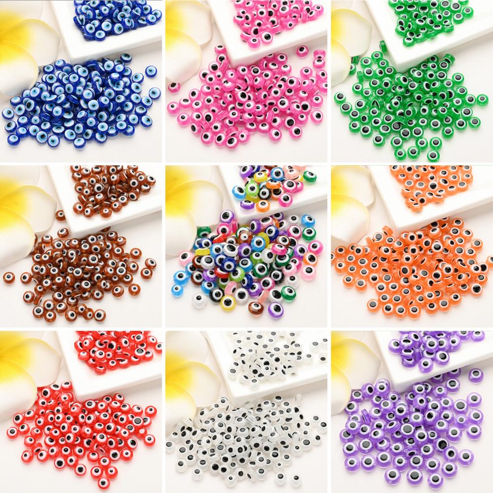 Resin Fish Eye Round Beads for DIY Devil Eye Bracelets, Necklaces, and Accessories