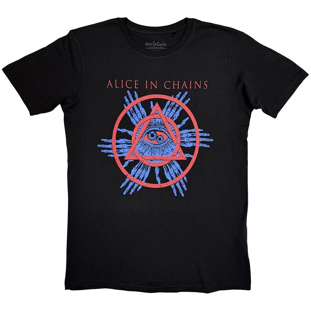 Alice In Chains Circle Triangle Official T-Shirt Mens S