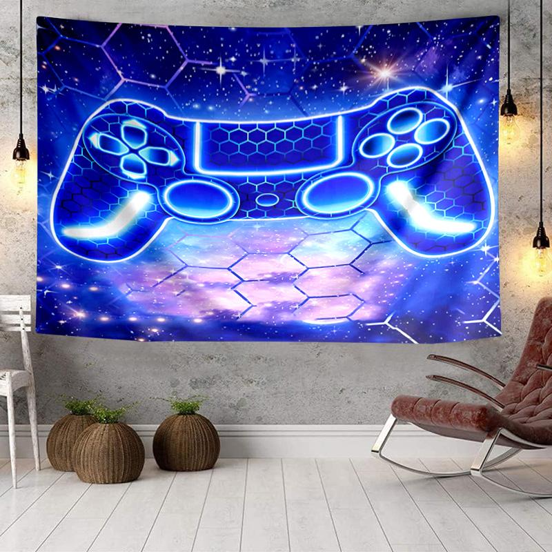 Galactic Gaming Game Controller Tapestry, Unique Design Tapestry, Wall Decor for Bedroom,Livingroom, Playroom,Heartwarming Fan Holiday Gifts
