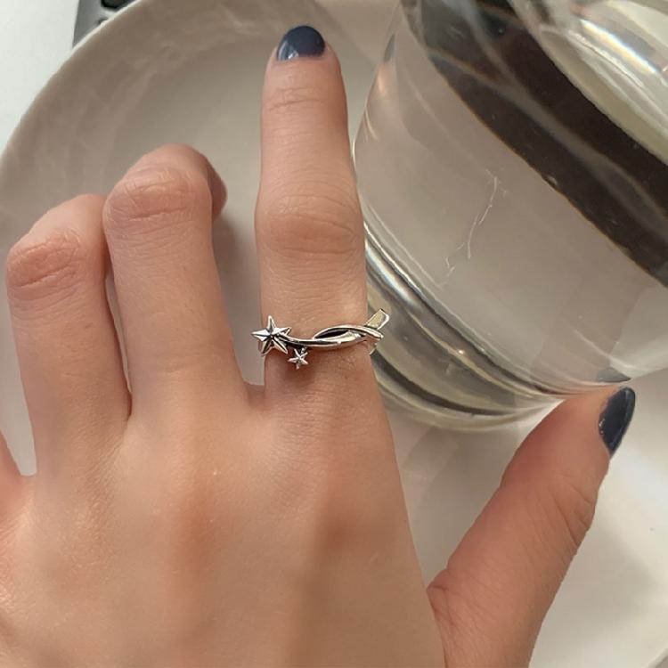 Fashionable Star Open Rings Designs for Those Who Likes Punk and Gothic Stylish Outfits Parties Supplies