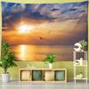 Sunset Seagull Tapestry Wall Seascape Sky Hippie Bohemian Dormitories Decorated With Polyester Background Cloth