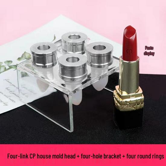 DIY 4-Cavity Lipstick Mold - 12.1mm Diameter, Silicone Pacifier & Chocolate Baking Mold
