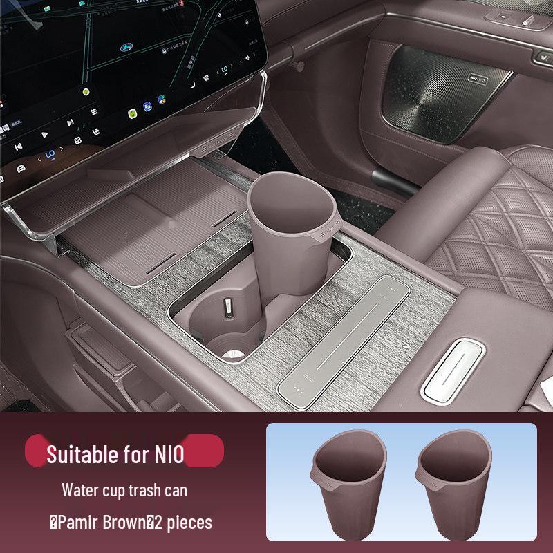 Compatible Trash Storage Bag & Cup Holder for 26 Nio ES8 & ES9 Models - Interior Accessories