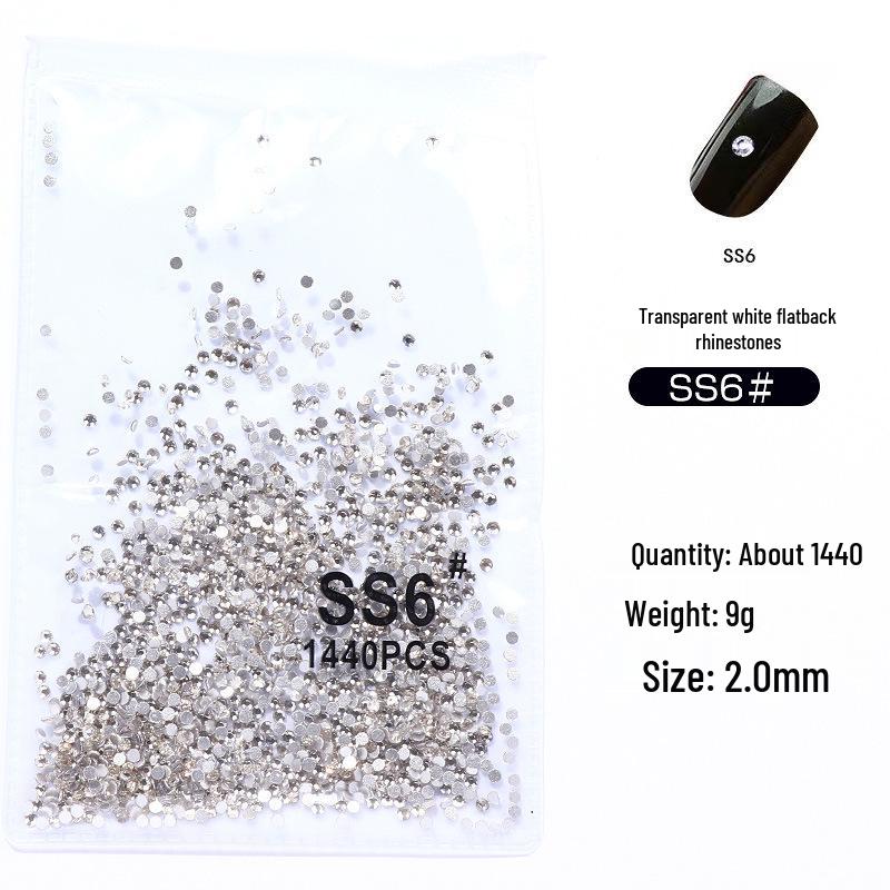 

Прозрачные и AB цвета стеклянные стразы с плоской задней стороной для нейл-арта - Наклейки и DIY аксессуары с серебристым дном