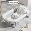 Foldable Baby Bathtub - Large, Sit or Lie for Kids, Newborn Bath Essentials for Home Use