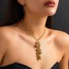 Accessories Sweet Cool Wind Love Pendant Necklace Fashion Personality Metal Chain Clavicle Chain Necklace