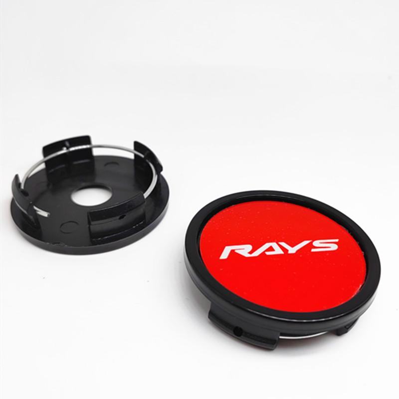 4 Stück 58mm Felgendeckel Nabe für Volk Rays Racing VR 52mm Felgen Abdeckung Logo Emblem Abzeichen Auto Styling Zubehör