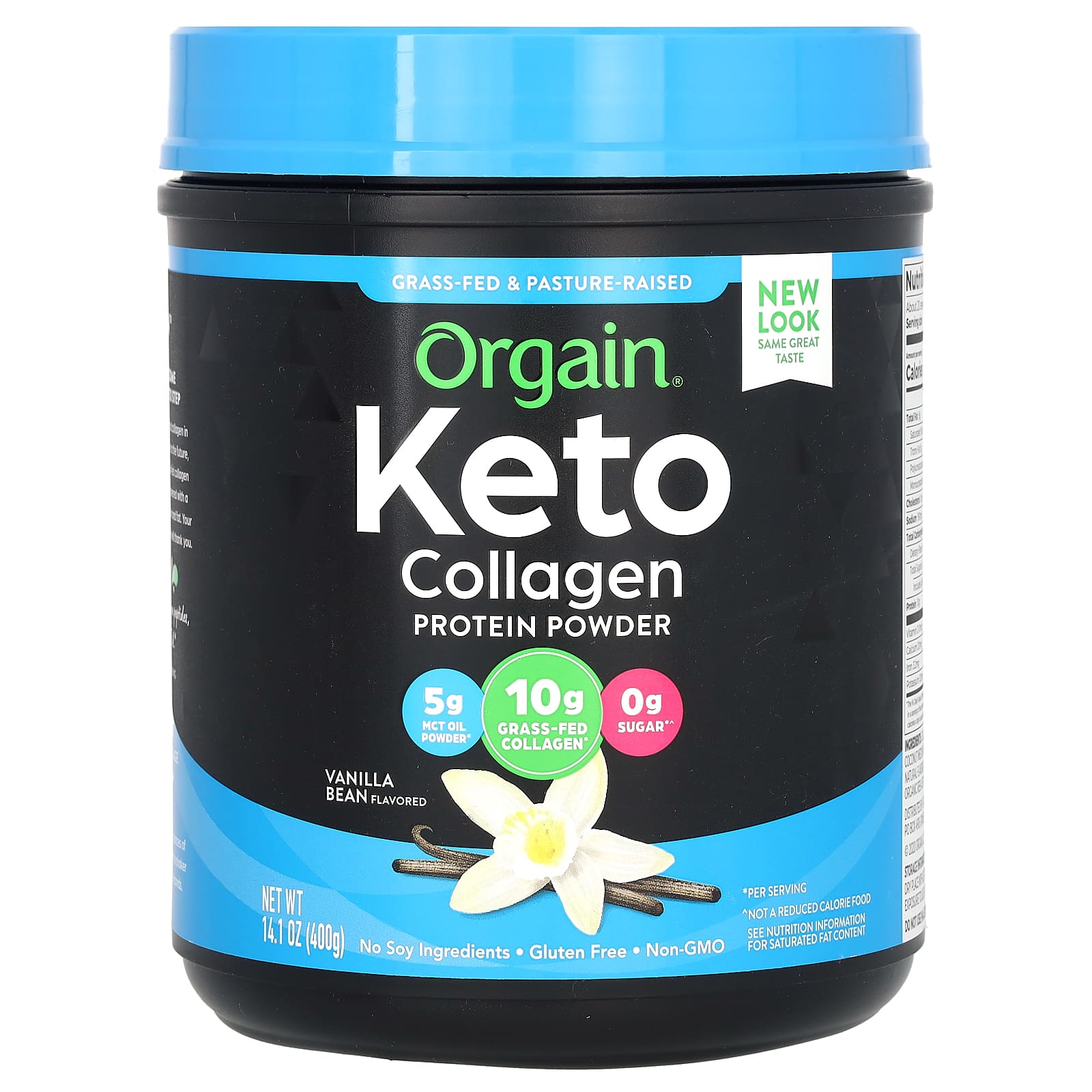 

Keto Collagen Protein Powder, Vanilla Bean, 400G (14.1Oz)