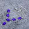 Charoite Gemstone Handmade 925 Sterling Silver Jewelry Necklace 18" M-408