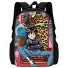 Child School Virtual Character Gorillazs-Backpack with Lunch Bags ,Pencil Bags ,School Bags for Boys Girls Best Gift