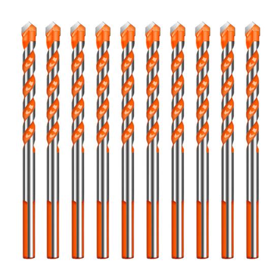 5/10Pcs Triangular Drill Bits Set Sharp Tip High Strength Hard Alloy Multifunctional Masonry Punching Drill Bits for Ceramic Tile Marble Concrete