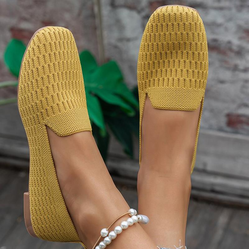 

Fashion Comfortable Breathable Mesh Flat Shoes for Women Spring Autumn Outdoor Solid Walking Shoes Woman Lightweight Female Flats Shoes 43 жёлтый