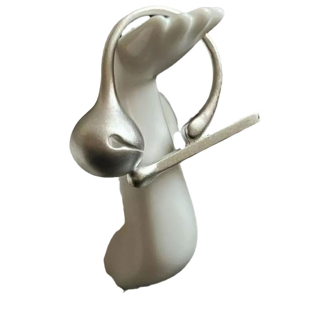 Unzip and Press the Merit Wooden Fish Ring Wooden Fish Knocking Troubles All Eliminated Creative Design Exquisite Niche Ring