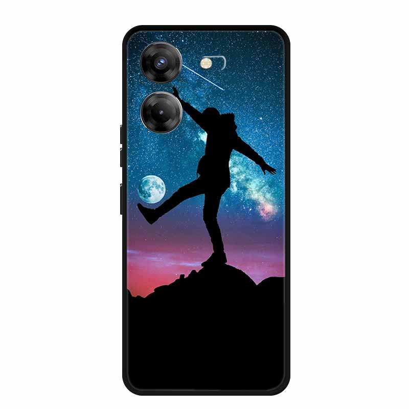 For Tecno Pova 5 Phone Case 6.78" Coque Black Bumper Silicone Soft Back Cover Case For Tecno Pova 5 Case Pova5 Funda Para Capa