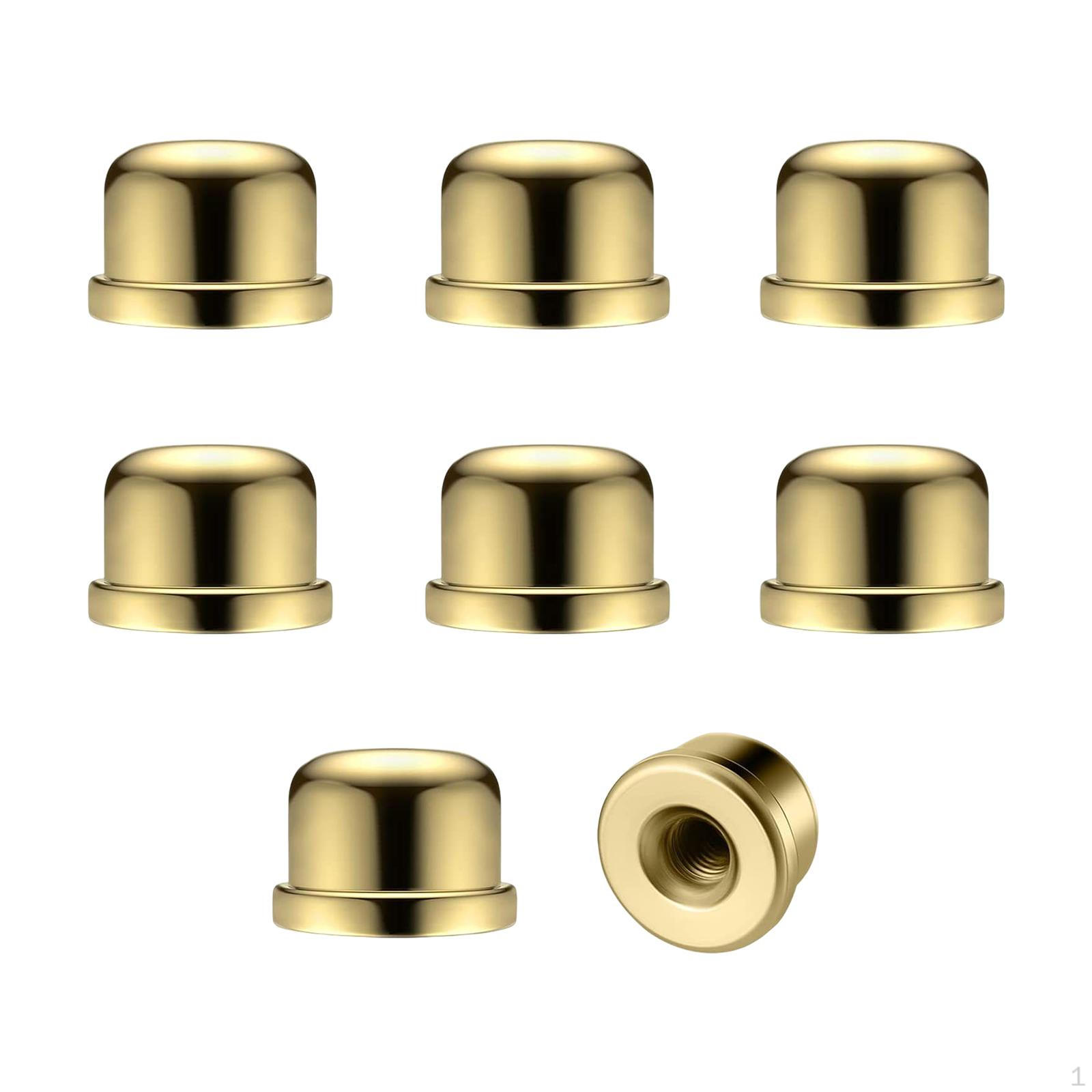 

1/4-27 Lamp Finial Cap Knob, 1/2 inch Tall for Harp Tops Table and Floor Lamps 8 Pieces Aureate