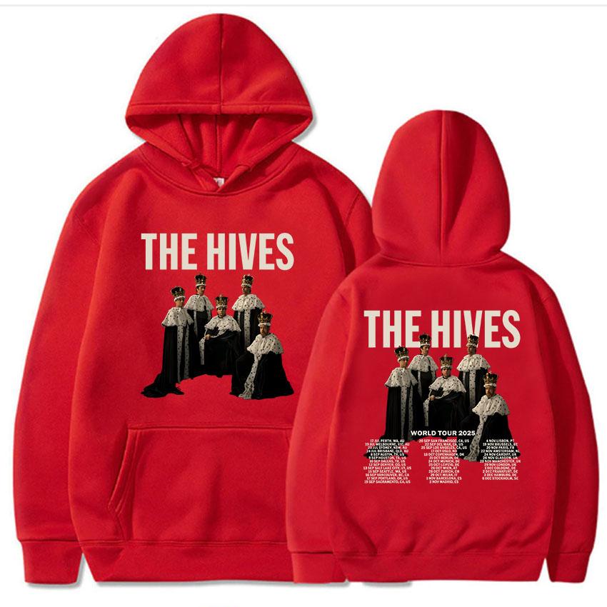 

Альбом The Hives Forever 2025 Толстовки Осень Теплые Мужские Женские Свитшоты Длинный Рукав Повседневные Толстовки с Капюшоном Унисекс Уличная Одежда XXXL
