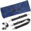 Travel neck pillow U-shaped, adjustable soft wool cover, can be filled with clothing for comfort