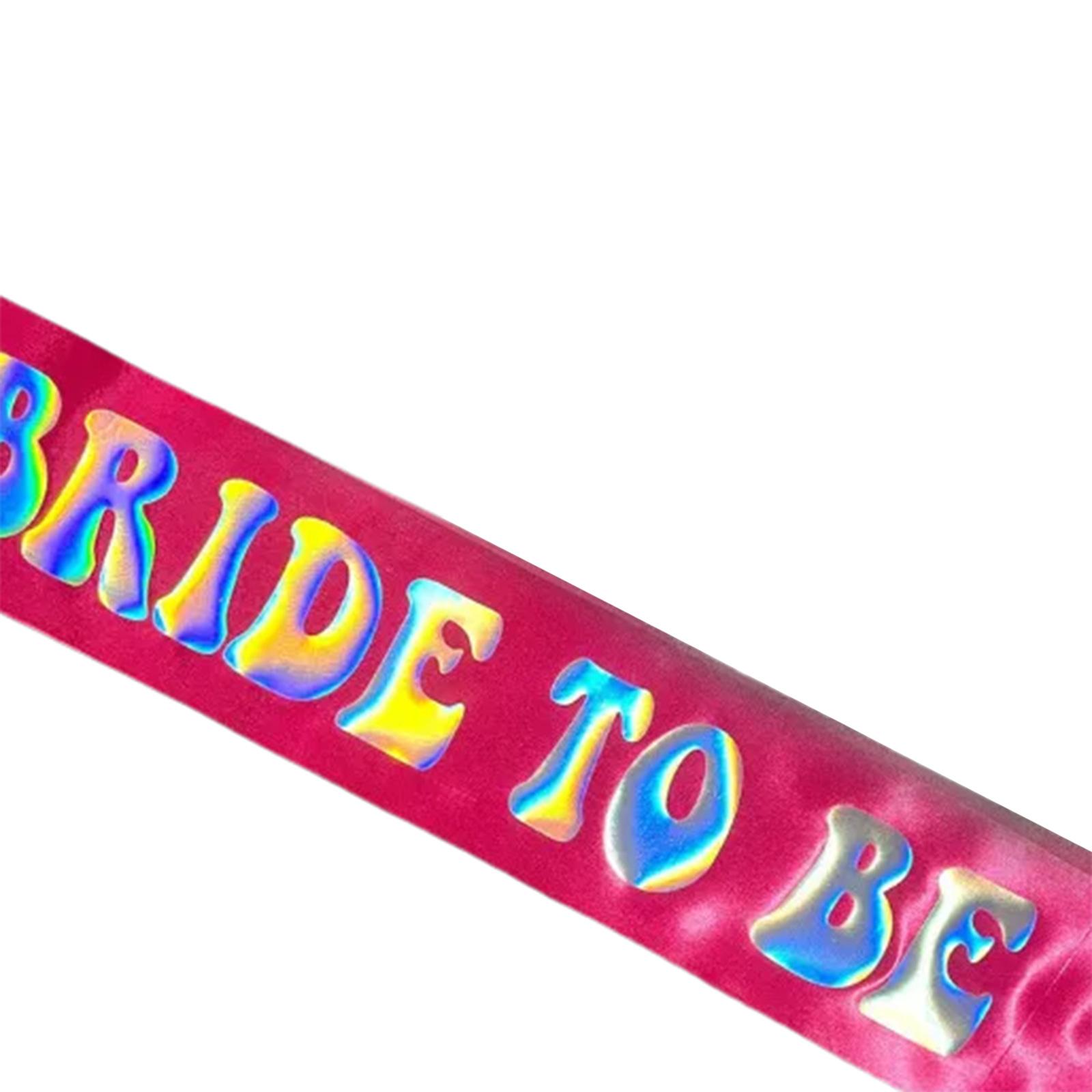 

Bridal Sash for Bachelorette Party Decorations Bride To Be Gift Bridal Shower Wedding Bride to Be Sash Photo Props 1