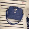 High-quality Pu Leather Square Grid Deer Pendant Shoulder Bag Messenger Tote For Women