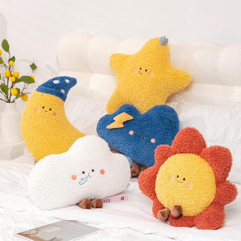 Cartoon Star Moon Cloud Pillow Plush Toy Doll Rainbow Doll Home Pillow Girl Doll