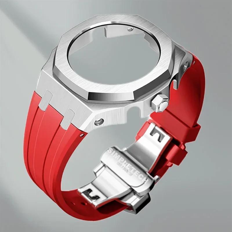 Mod Kit GEN5 GA2100 Metal Bezel for G shock Casioak Modification 4th Generation Rubber&Steel Watch Case Strap GA-B2100 2110