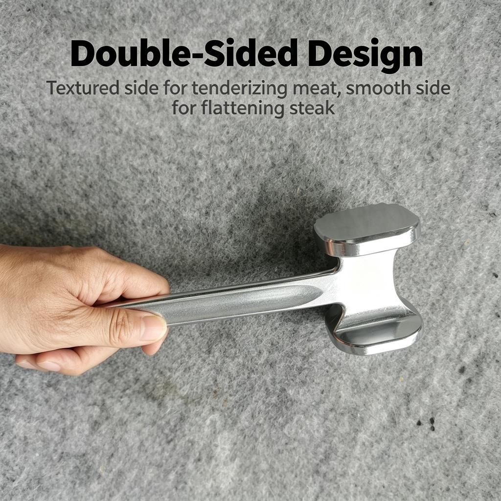 Aluminum Meat Tenderizer Hammer, Dual Sided Steak Hammer, Kitchen Meat Mallet for Tenderizing Beef Pork Chicken, 4 Sizes Available