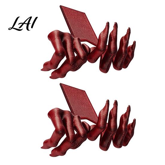 Unique Bookmarks Gothic Creepy Demon Claw Bookmark 3D Printed Scary Horror Theme Bookmark Hand for Book Lovers Halloween Bookshelf Decor
