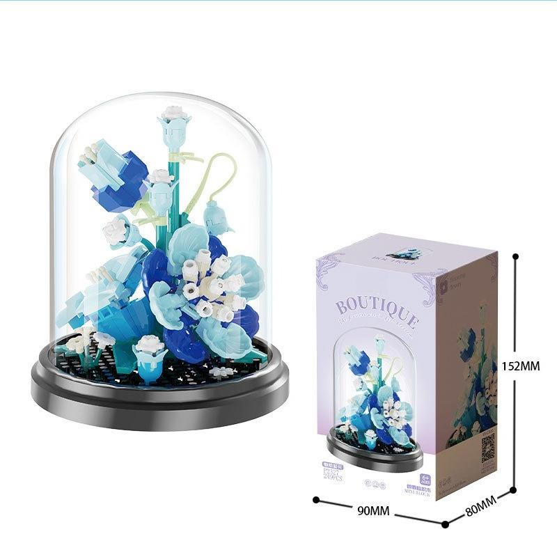 Flower Bouquet Micro Building Blocks flowers Bonsai Model Construction Set Home Decoration Toys For Kids 8 year old girls Gifts