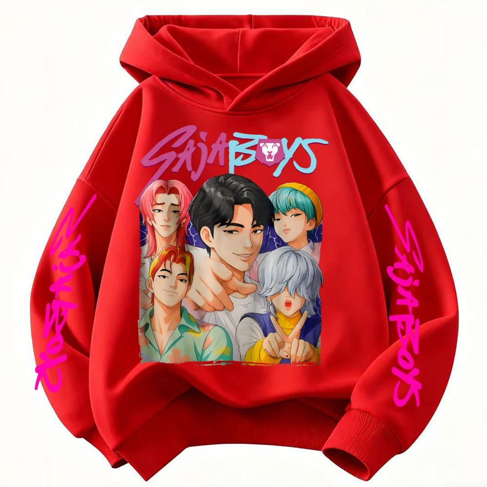 KPop Lovkyně démonů Huntrix Dětská mikina Podzimní Móda pro kluky a holky Streetový Pulovr Dětské oblečení