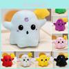 Adorable Ghost Plush Backpack Pendant With Cute Short Plush Toy Keychain Charm In Multiple Colors