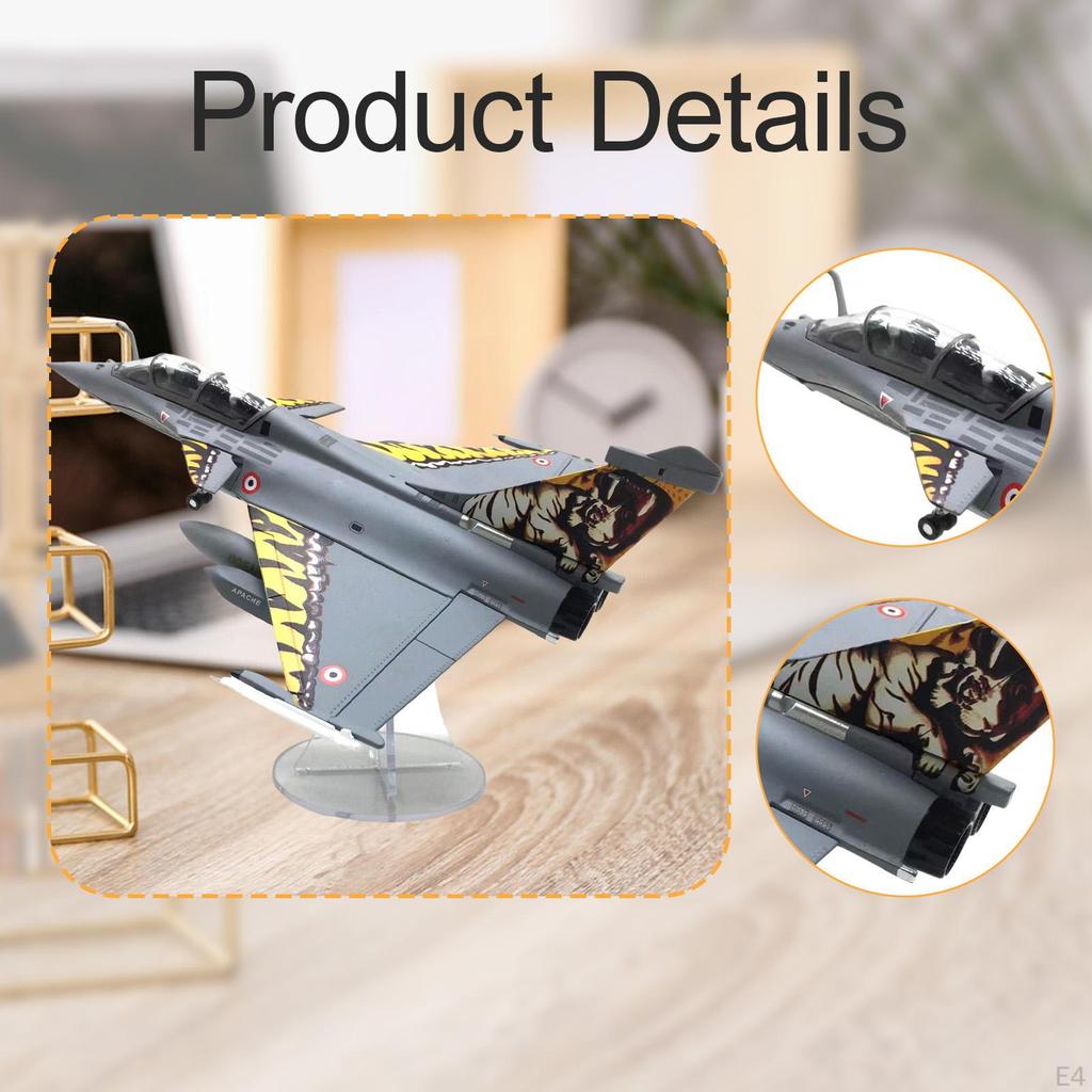 1/72 Rafale B Kampfflugzeug Modellflugzeug Sammlungen Diecast Flugzeug Spielzeug mit Ausstellungsständer für