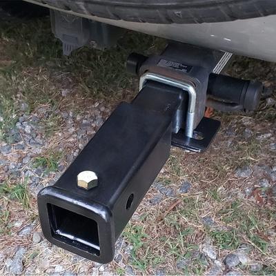 Trailer Hitch Extension with 5/8 Inch Hitch Hole Black Receiver Tube Extender